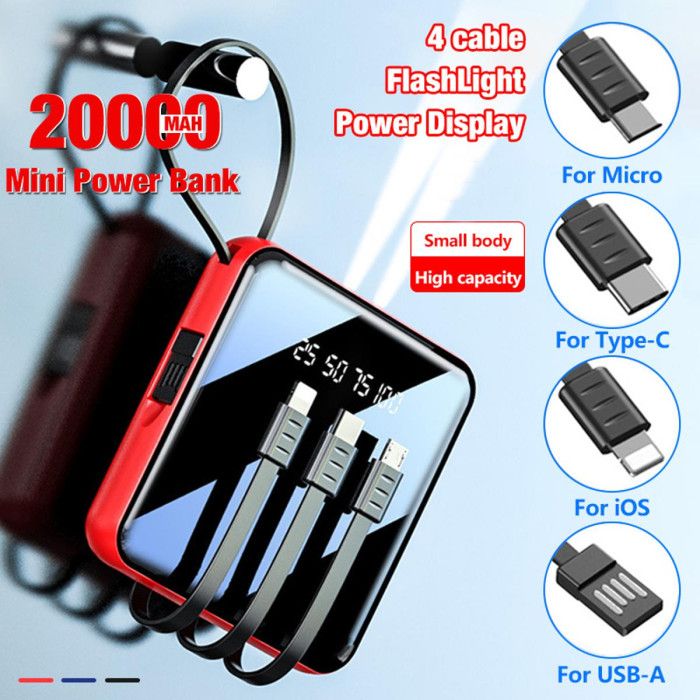 Mini Smart power bank. 20000 mah battery