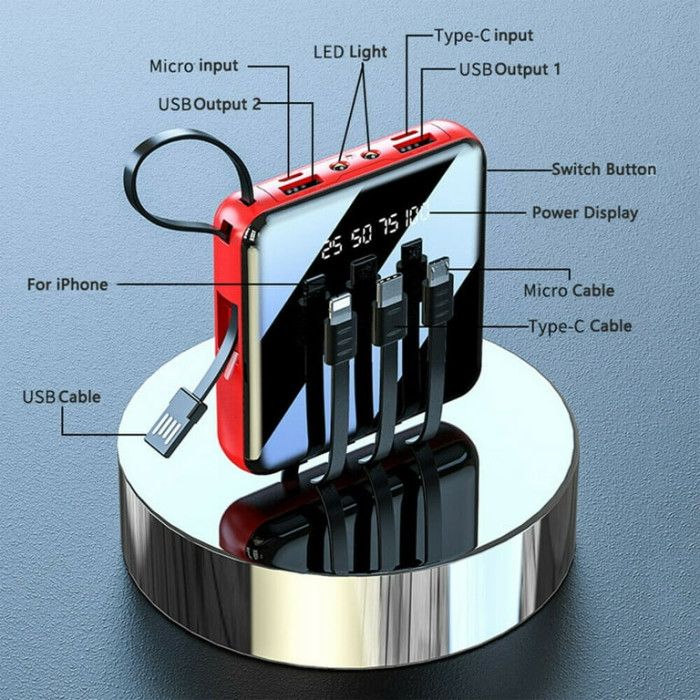 Mini Smart power bank. 20000 mah battery