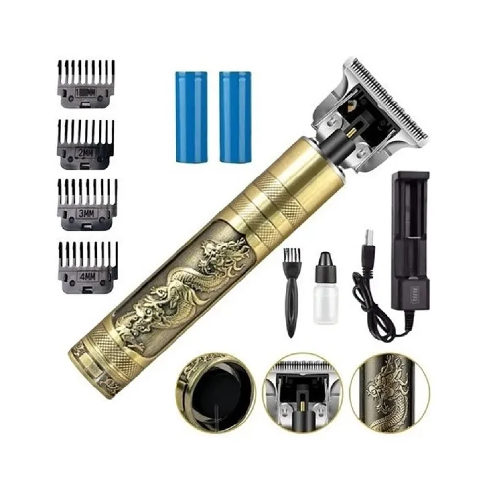 Trimmer Double Battery Vintage T9 Electric Professional Hair Clipper Hair Cutting Machine Trimmer
