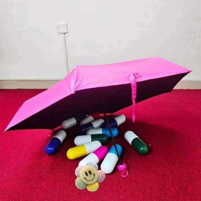 shankar Capsule Umbrella 6 Ribs 7 Inch