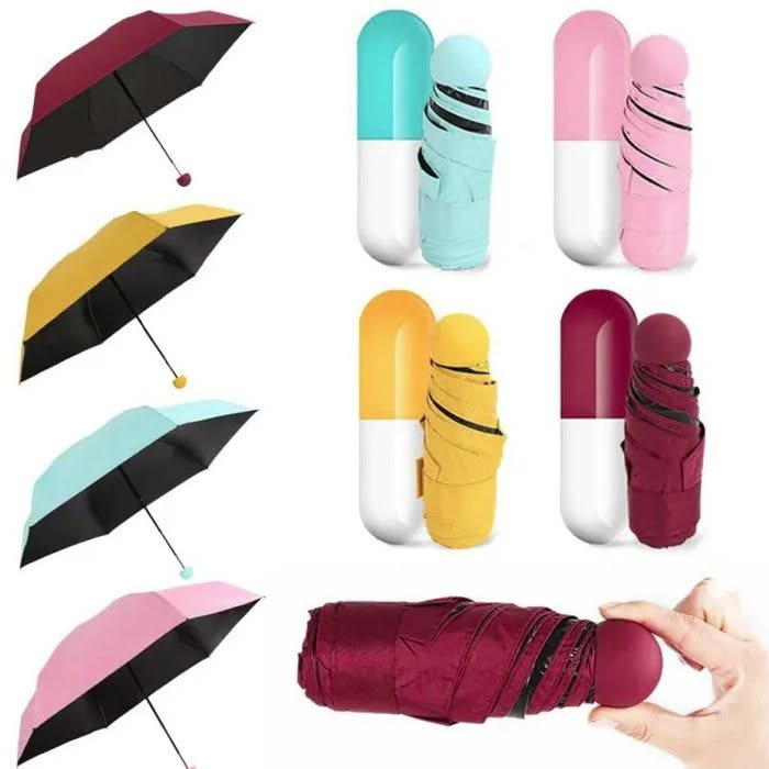 shankar Capsule Umbrella 6 Ribs 7 Inch