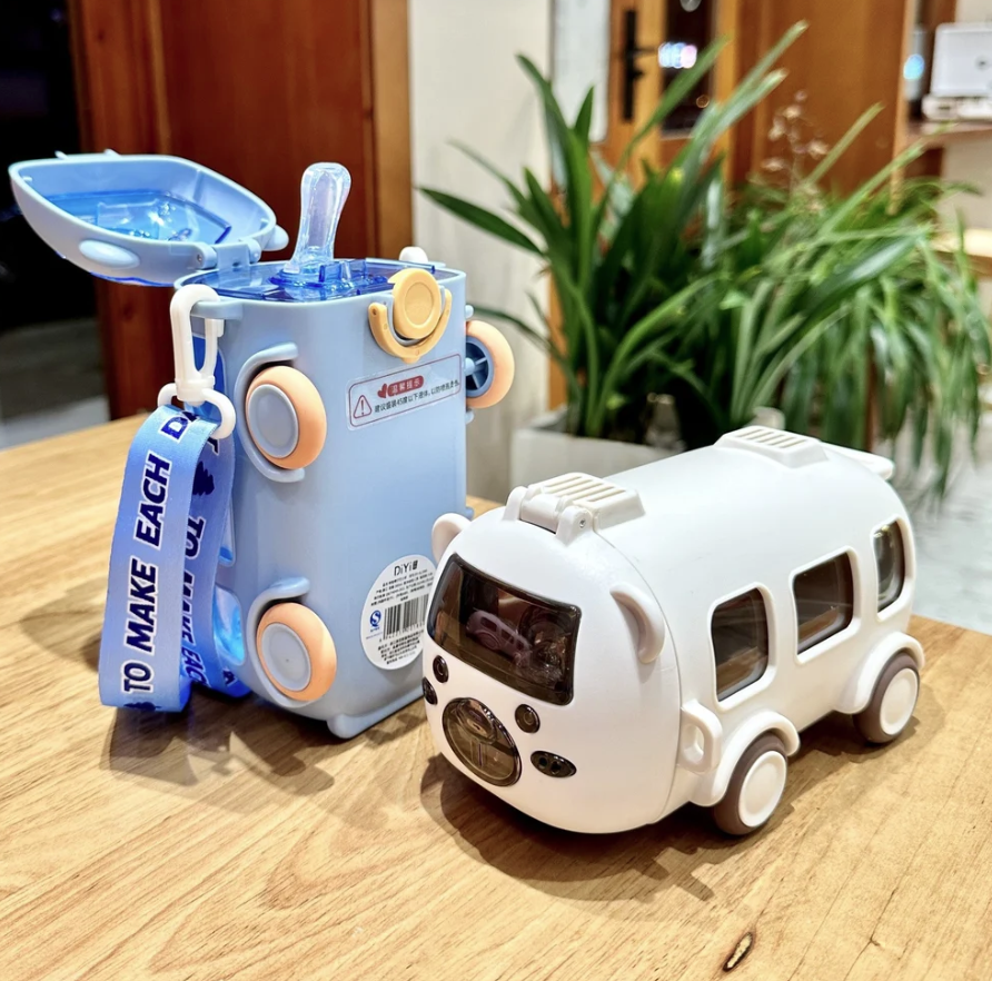 Kids Bus Shape Water Bottle – 500ml